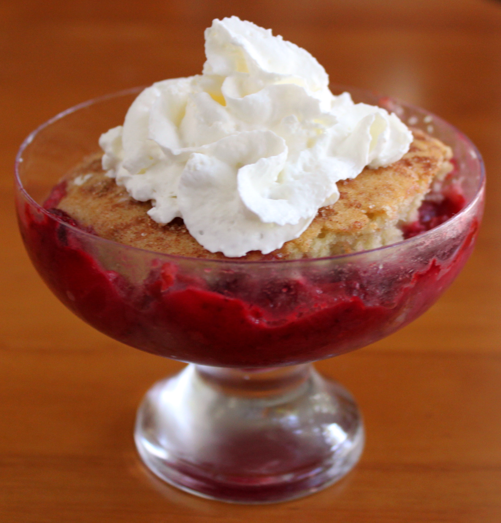Rhubarb Fruit and Berry Cobbler
