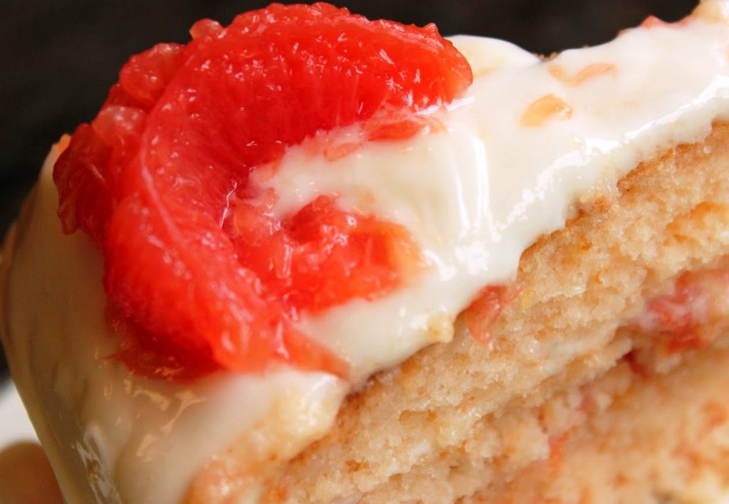 Ruby Red Grapefruit Cake and Cream Cheese Frosting. thekitchenman